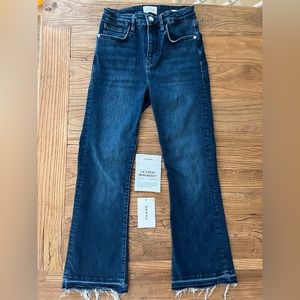 FRAME, le crop mini boot cut jeans, size 27, new without tags.